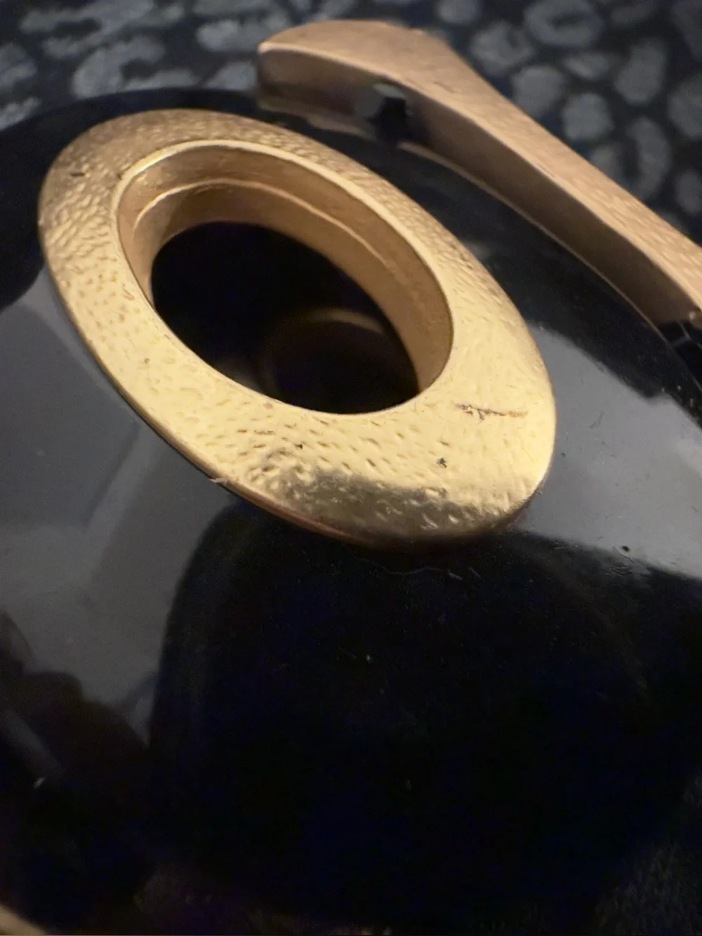Chunky Black and Gold Bracelet - Picture 5 of 10